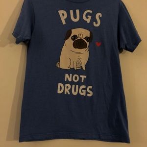 Pugs Not Drugs Tee